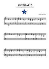 Téléchargez l'arrangement pour piano de la partition de Estrellita en PDF